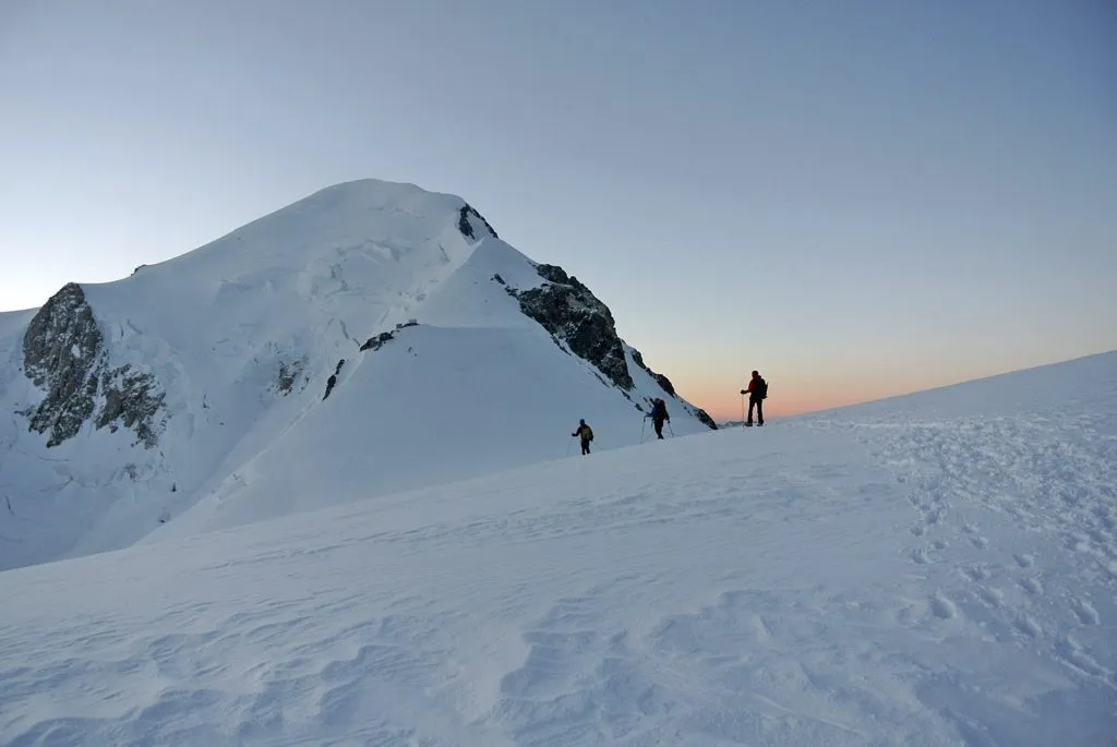 Zonsopgang op de Mont Blanc x
