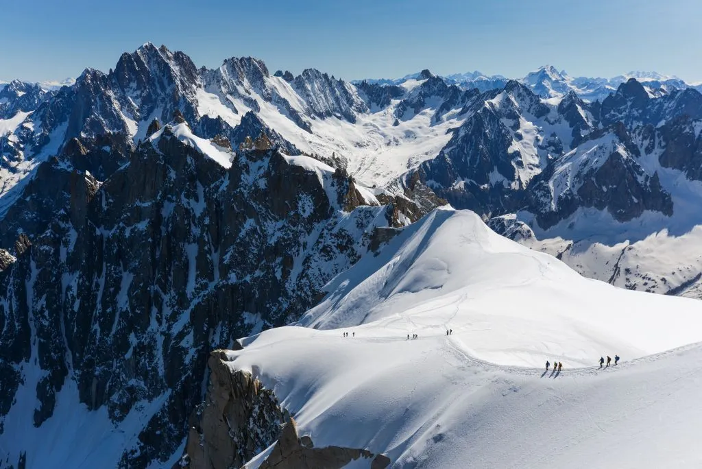 mont blanc and mountaineers x