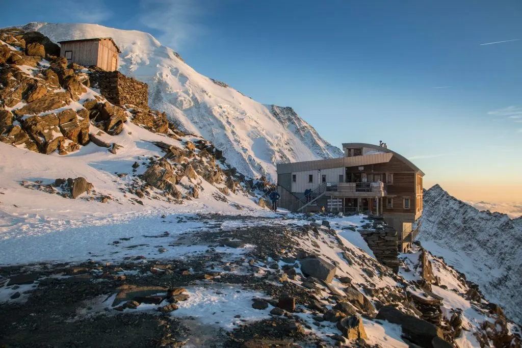 view of the tete rousse hut x